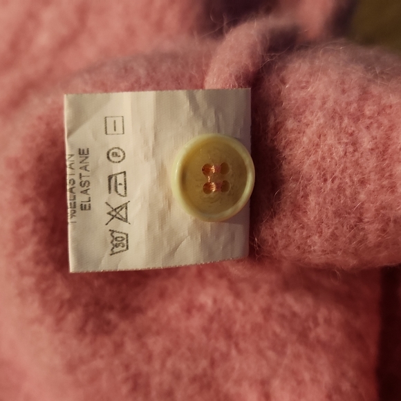 Pink Dalia Button-Up Crop Sweater - Picture 10 of 13